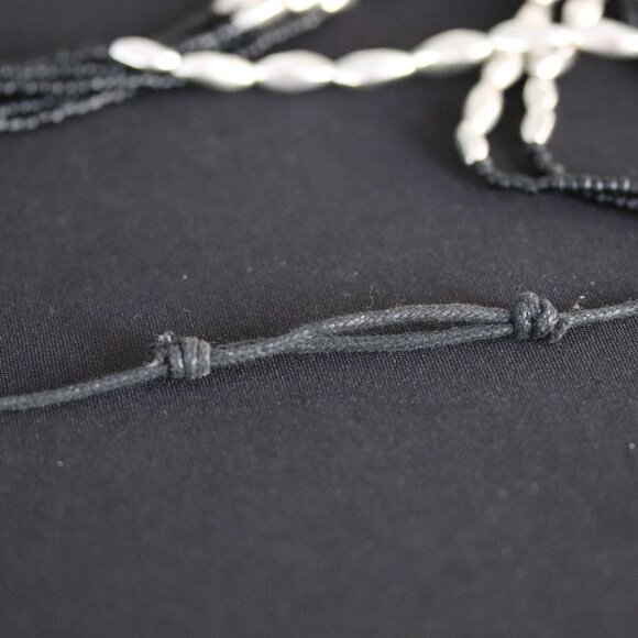 Long Adjustable No Clasp Multi-Strand Necklace - Picture 2 of 6